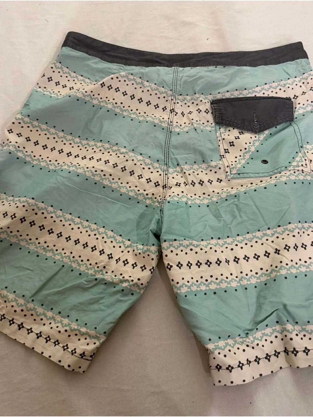 Katin Men’s Aqua Striped Swim Trunks